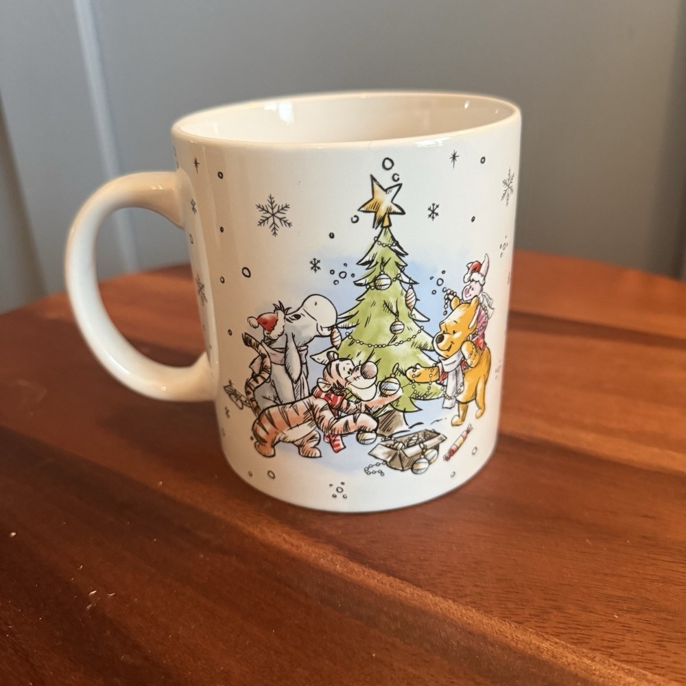 Disney Winnie the Pooh and Friends Christmas Mug‎ 22oz Zrike Large Coffee Cup